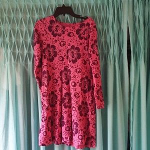 Lands End Dress Longsleeve Girls 10/12